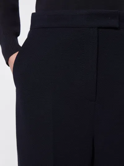 Max Mara Wool Trousers In Black