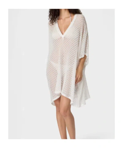 Missoni Raschel-knit V-neck Short-sleeve Kaftan In White