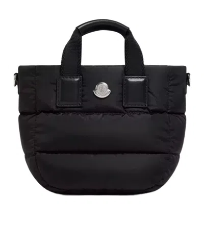 Moncler Caradoc Micro Down Crossbody Bag In Black