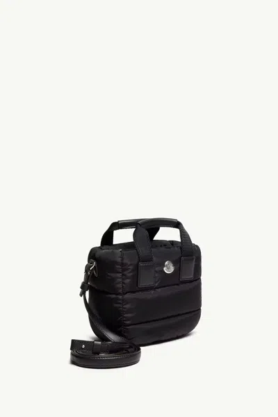 Moncler Caradoc Micro Down Crossbody Bag In Black