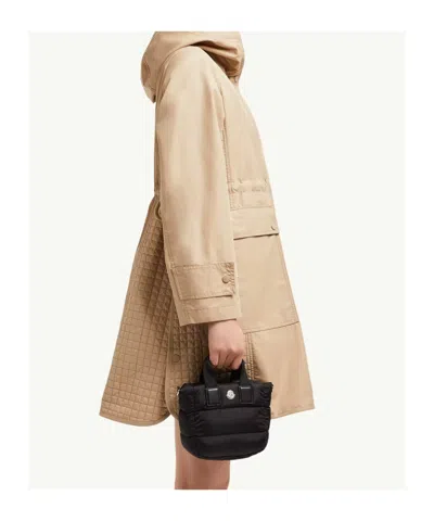 Moncler Caradoc Micro Down Crossbody Bag In Black