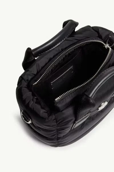 Moncler Caradoc Micro Down Crossbody Bag In Black