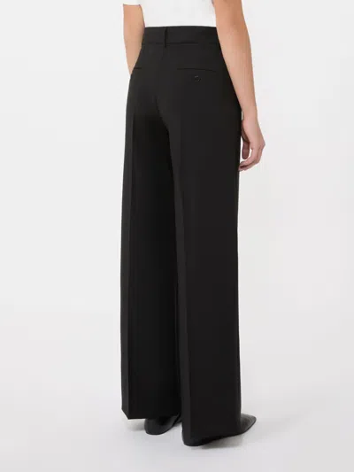 Weekend Max Mara Pressed Crease Pants In Black