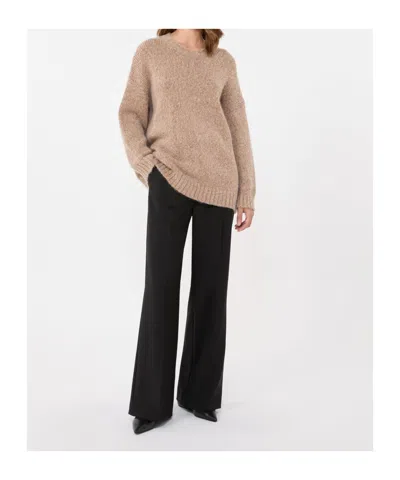 Weekend Max Mara Pressed Crease Pants In Black