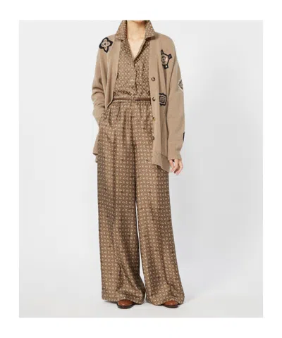 Max Mara Wool Blend Gioire Oversized Knit Cardigan In Neutral