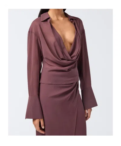 The Andamane Lilia Blouse In Purple