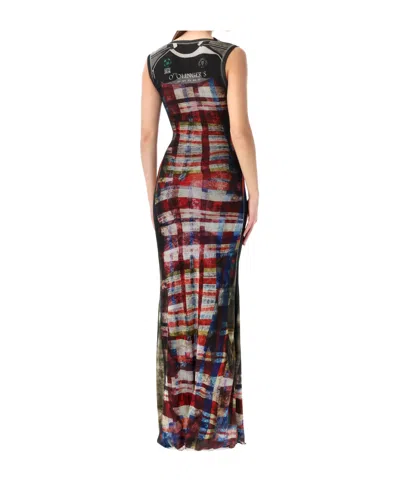 Ottolinger Mesh Maxi Gown In Multi