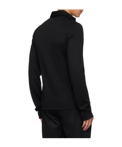 Rier Polar Wool Shirt In Black