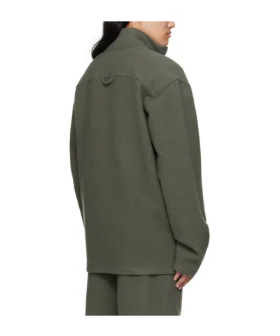 Rier Zip Fleece Top In Black