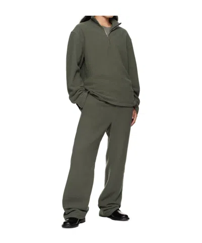 Rier Zip Fleece Top In Black