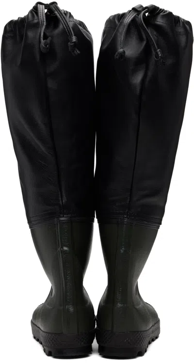 Rier Farmer Rain High Boots In Black