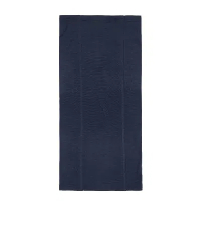 Rier Ssense Exclusive Navy Cache-cou Jersey Wool Neck Warmer In Blue