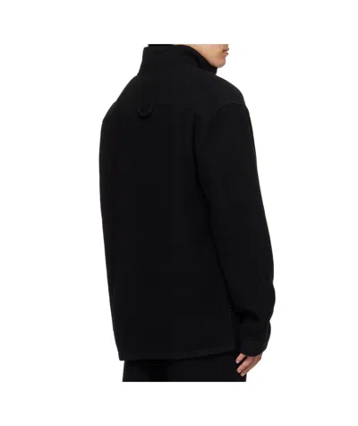 Rier Wool Fleece Sweatshirt In Black