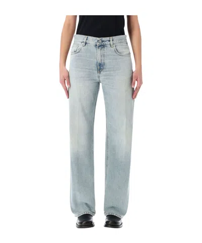 Haikure Bonnie Straight-leg Denim Jeans In Gray