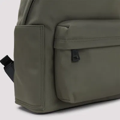 Moncler Pierrick Backpack Front Pocket Adjustable Straps Handle In Green