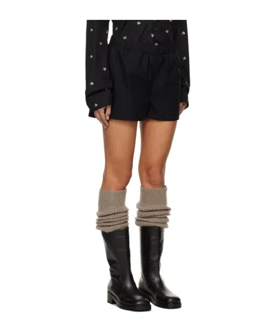 Rier Elastic Belt Shorts In Black