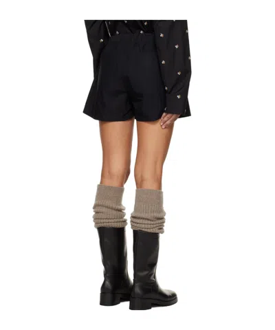 Rier Elastic Belt Shorts In Black