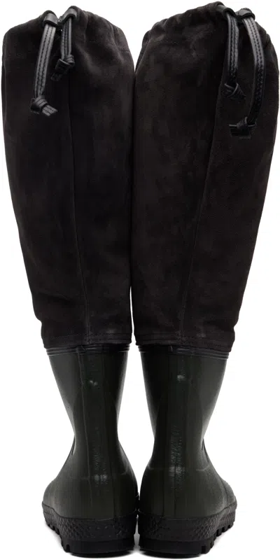 Rier Farmer Rain High Boots In Black