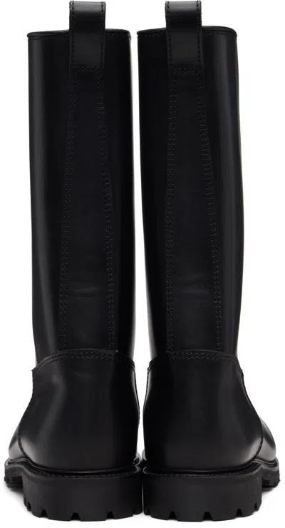 Rier X Ludwig Reiter Collaboration Tractor Mid-calf Boots In Black