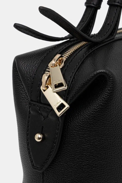 Furla Leather Handbag In Black