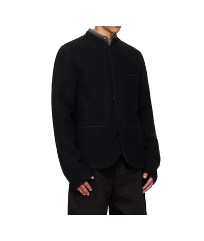 Rier Walker Wool Casual Jacket In Black