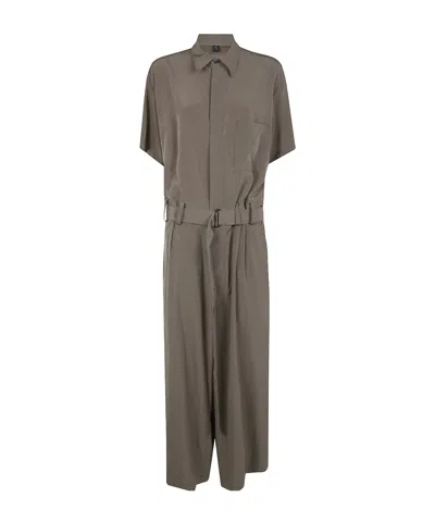 Y's Fly F Half Sleeve Overalls In Gray