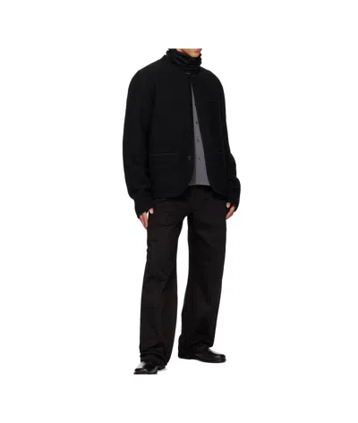 Rier Walker Wool Casual Jacket In Black