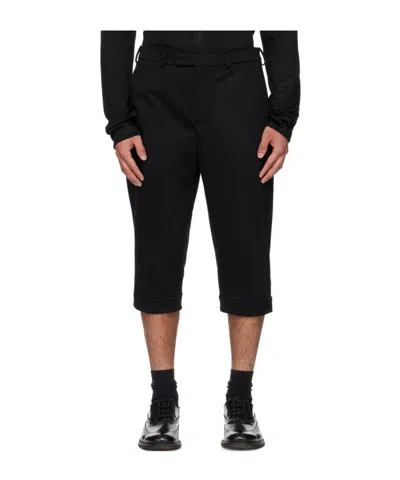 Rier Knickerbocker Wool Shorts In Black