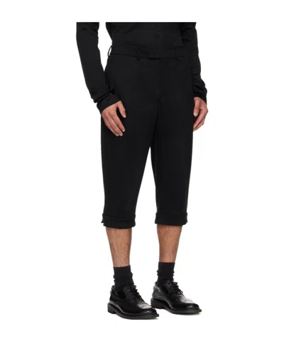 Rier Knickerbocker Wool Shorts In Black