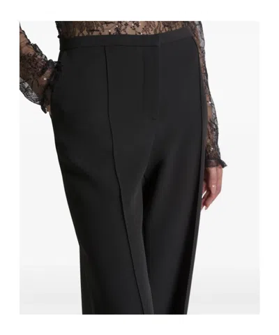 Alberta Ferretti Cady Dress Trousers In Black