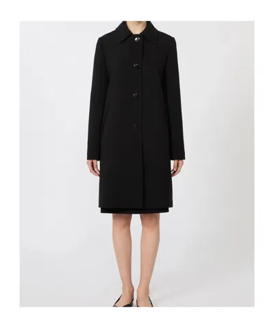 Max Mara Mid-length Coat In Black