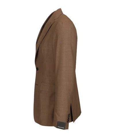 Tagliatore Montecarlo 100 Lana Super 120s Dresses Beige In Brown