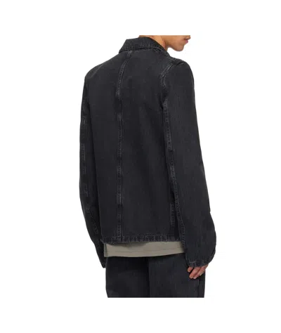 Rier Pocket Denim Jacket In Black
