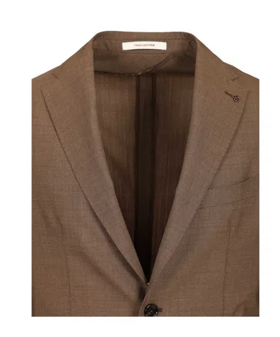 Tagliatore Montecarlo 100 Lana Super 120s Dresses Beige In Brown