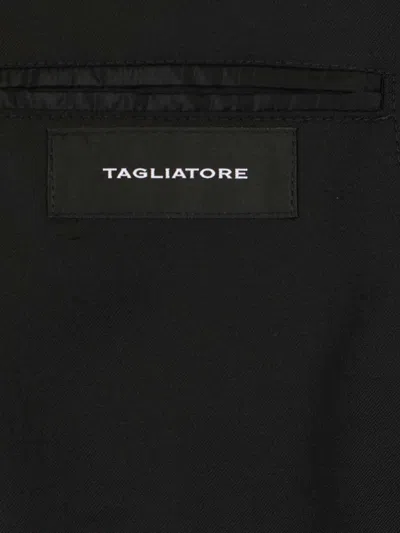 Tagliatore Montecarlo 100 Lana Saglia Super 100s Dresses Black In Black