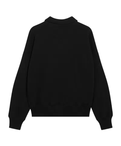 Polo Ralph Lauren Long-sleeved Zip-up Sweatshirt In Black