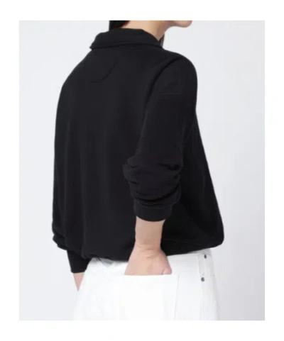 Polo Ralph Lauren Long-sleeved Zip-up Sweatshirt In Black