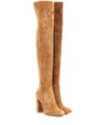GIANVITO ROSSI EXCLUSIVE TO MYTHERESA.COM - SUEDE OVER-THE-KNEE BOOTS,P00213614