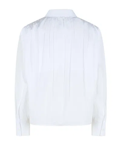 Jil Sander Long-sleeved Straight-hem Shirt In White