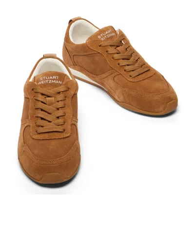 Stuart Weitzman Sw Scout Sneaker In Brown