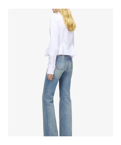 Alexander Mcqueen Cotton Pleated Blouse In White