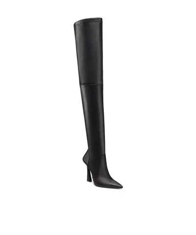 Stuart Weitzman Ultravinnie Pointed Boots In Black