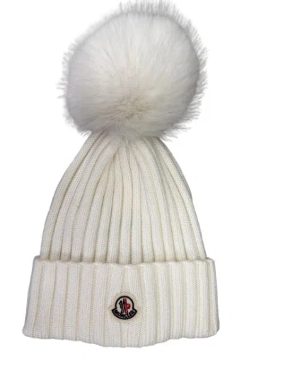 Moncler Rib-knit Hat In White