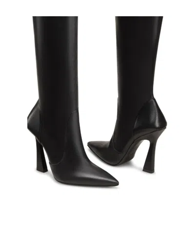 Stuart Weitzman Ultravinnie Pointed Boots In Black