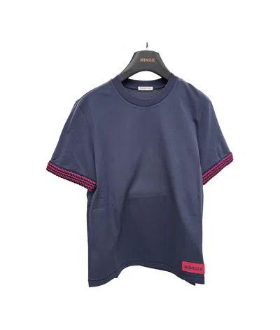 Moncler Short-sleeved T-shirt In Blue