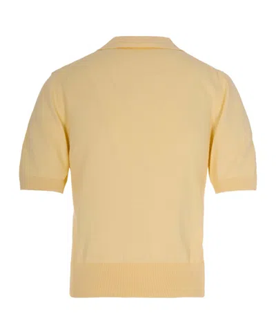Apc Short-sleesleeved Polo Shirt In Yellow