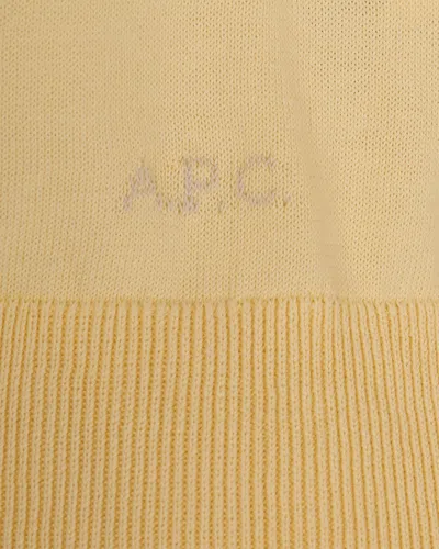 Apc Short-sleesleeved Polo Shirt In Yellow