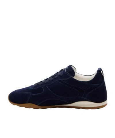 Stuart Weitzman Scout Lace-up Sneakers In Blue