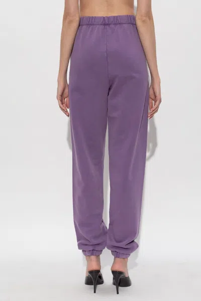 Attico The  High-waisted Loose Jogging Pants In Purple