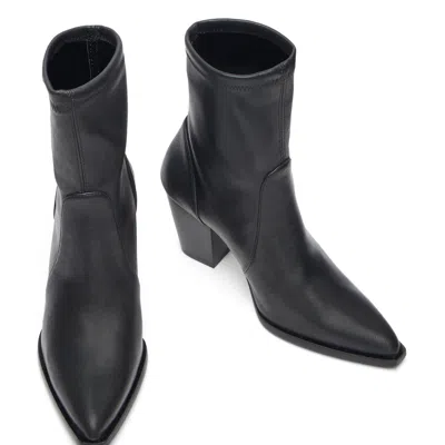 Stuart Weitzman Nappa Jolene Bootie In Black